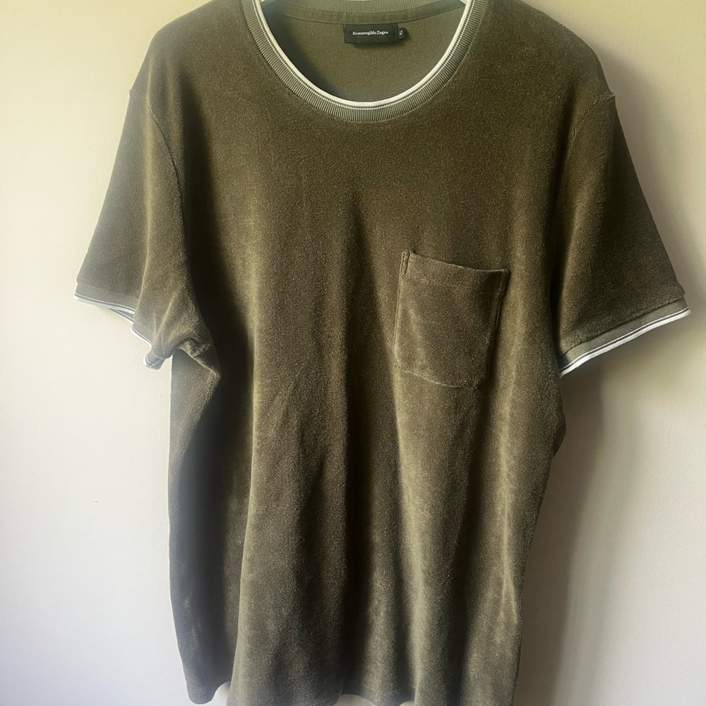 Ermenegildo Zegna Green Short Sleeve Tee (fits Large)